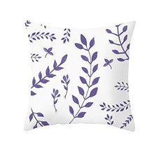 Federe Cuscini Divano 45X45,Fodere Per Cuscini Con Stampa In Serie Geometrica Viola In Stile Nordico, Fodera Per Cuscino Lombare Per Divano Da Ufficio Per Auto, Set Di 4 Articoli Per La Decorazione De