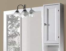 Mobile sottolavabo con lavabo e specchio Ilaria 105 cm Per Arredo Bagno Bianco classico