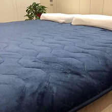 LoveHouse - Materassino a pavimento in flanella, morbido e spesso tatami, pieghevole, per bambini e adulti, 180 x 200 cm, colore: blu