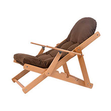 Brown Personality Adult Single Balcony Sedia Pieghevole da Giardino Reclinabile