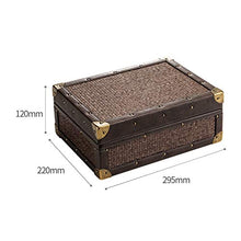 YUTRD ZCJUX Cigar Humidor Creativo di Sicurezza a Due Livelli a Quattro Zone Mat Antico Modello casa Cigar Box 50 Sticks Cigar Humidor Box