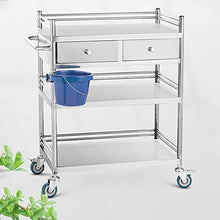 Quattro Ruote portatile strumento di archiviazione Carrello Carrello for ripiani, struttura for soggiorno mobile in acciaio inossidabile conveniente struttura for camera da letto for bagno di grande c