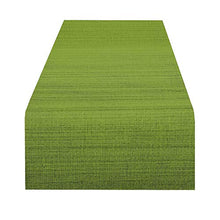 Delindo Lifestyle Runner da tavola SAMBA verde, impermeabile, resinata antimacchia, casa e giardino, moderna, 40x140 cm