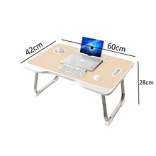 Scrivania Pigra del Computer Scrivania da Letto per Laptop per I Pasti Leggere Il Lavoro Guardare Un Film La Scrittura Tavolino da (Color : Yellow A, Size : 60 * 42 * 28cm)
