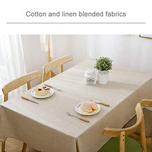 Shanks 'Shop. GASD Modern Concise Impermeabile Flax Rettangle Rettangolo Casa Tavolo da tavola Hotel (Color : Beige)