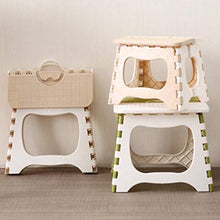 Sgabello Pieghevole da bagno Step Pieghevole Sgabello Pieghevole Plastica Plastica Portatile Sgabello Piccola Panca per bambini per bambini Adulti Adulti all'aperto Sedie da bagno ( Color : GREEN S )