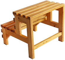 IAIZI Bagno Sgabello in Legno Divano Poggiapiedi Punto Banco Piccolo Cedar Sgabello Rettangolare in Legno Mat Doccia Sgabello Pedale Impermeabile Antiscivolo Doccia Bench (Size : L39*D42*H38cm)