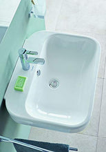 Lavabo Duravit Happy D.2 60cm con troppopieno, con Panca per Rubinetto, 3 Fori per Rubinetto, colorazione: Bianco con Wondergliss - 23166000301