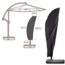 Amasawa 50 * 70 * 40CM Copertura per ombrellone 420D Oxford Telo Copri Copertura Protettiva per ombrellone Impermeabile per Copertura Parasole da Giardino (Nero)