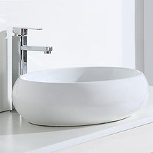 Eridanus Serie MALIE-B, Lavabo di Ceramica Bianco Lusso Lavandino Lavello Lavamano Lavabo da Appoggio Tondo Ovale Bacinella Lavandino Lavello per Bagno Casa Bidet Lavabo