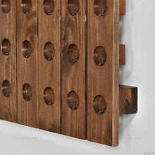 DZX Portabottiglie per Vino in Legno massello a Parete Portabottiglie per Vino Rosso Portabottiglie per Vino Creativo Portabottiglie per Vino (Dimensioni: 129 * 51cm) ， Espositore per Vino Rust