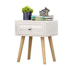 Comodino di pompaggio Studio Corridoio dell'Assemblea Addensare Locker Pratico Bagno Solido della Famiglia di Legno Camera da Letto Soggiorno Multifunzione in Bianco 40X30X48.5cm FANJIANI