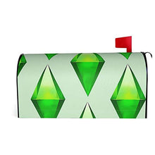 The Sims Plumbob - Copertura magnetica per cassetta postale per giardino, giardino, cortile, dimensioni standard, 53 x 40 cm