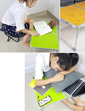 TONG HXF- Tavolino Tavolo scrivania Computer Portatile Easy Desk vivaio Esterna Tabella Piccoli Pieghevoli Durevole (Color : Silber)