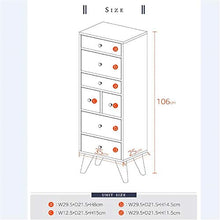 Armadio a cassetti Camera da letto Armadietto Arma Solidi domestici legno cassetto Governo di immagazzinaggio tipo con scanalatura snack gabinetto Comodino risparmiare spazio ispessita e durevole Mobi