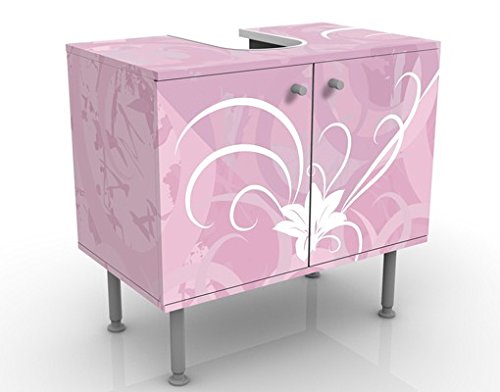 Apalis Design Vanity Airy Love 60 x 55 x 35 cm, piccolo, 60 cm di larghezza, regolabile, lavabo, mobiletto da bagno, base per bagno, stretto, piatto