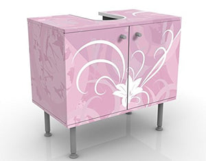 Apalis Design Vanity Airy Love 60 x 55 x 35 cm, piccolo, 60 cm di larghezza, regolabile, lavabo, mobiletto da bagno, base per bagno, stretto, piatto