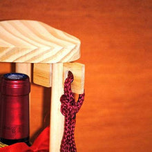 Out of the blue 71/3106 Portabottiglie, Modello Magic Poles, Legno, Multicolore, 12 x 12 x 37 cm