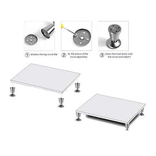 YZJJ Gambe per mobili, Regolabili in Altezza, perfette per Cabinet, Guardaroba, armadi TV cassetti Comodino (Set di 4)