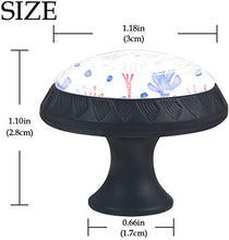 Modello di corallo blu del Mar Rosso dell'acquerello Pomelli per Porta Set di 4 Pomelli per Mobili Manopole per Cassetti Cucina Armadio Vetro