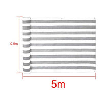 JHFSW 0.9x5m Home Decor Anti-Aging Giardino Recinto Backyard Pool Serra Balcone dello Schermo di segretezza del Parasole della Maglia Netto con Occhielli Estate