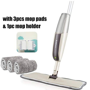SSAYY Spray Mop Kit Mop Spray per Pavimenti con Cuscinetti in Microfibra Piatti Riutilizzabili Mop per Maniglie Professionali per La   Pulizia di Finestre in Piastrelle di Legno Laminato