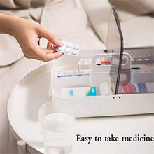 Medicina Di Sicurezza, La Droga Di Grande Capienza Portatili Organizzatore Casa Facile Da Armadietto Mossa Medicina Cassetta Di Pronto Soccorso / Scatola Per Vacanze E Arzneimittelbox,Grigio