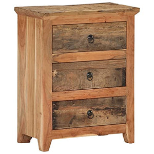 vidaXL Credenza 60x33x75 cm in Legno Massello di Acacia e di Recupero