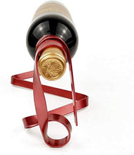 Unknow Portabottiglie Galleggiante per Vino Sospensione Anti-gravità Portabottiglie Portabottiglie in Ferro per portabottiglie da Tavolo da Bottiglia Singola, Viola