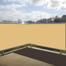 YIFANDU Copertura per Balcone 0.8x4m Impermeabile Protezione della Privacy Schermo con Occhielli e Cordoncino per Balcone Giardino Protezione della, Color Crema