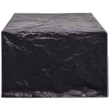 Lechnical Pratico Set di 2 Fodere per mobili da Giardino, Fodera per mobili da Giardino in polietilene Nero, Set 2 Pezzi 135 x 135 x 90 cm (Lunghezza x Larghezza x Altezza) -con 8 Fori