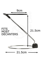 Scola Decanter per Vino Ultra-compatta 2 in 1 – Essiccatore Nero Pieghevole con Protezione Antiscivolo e Antigraffio & Supporto per Stoccaggio Rapido e Sicuro della tua Caraffa di Cristallo