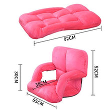 H-ei Lazy Couch Tatami Bean Bag Multicolor Sedia Pieghevole Camera bay Window Comodo Cuscino for Il Tempo Libero Design Regolabile 55 × 52 × 38 cm (Color : with a Mat)