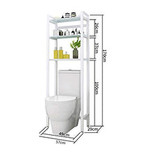 Rack di stoccaggio da bagno Over-the-rack di stoccaggio servizi igienici bagno di livello 3 Mensola vetro temperato Bagno bagagli Per le piccole armadietto di immagazzinaggio unità di spazio di archiv