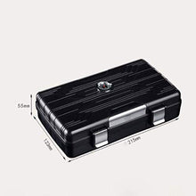 SHAOXI Vassoio di Cenere di Sigaro Cigar Separatore - Un Portatile Cigar Humidor Valigia con Un igrometro e umidificatore