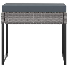 vidaXL Set Pranzo da Giardino 13 pz con Cuscini in Polyrattan Grigio