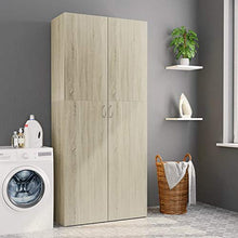 FAMIROSA Armadietto Rovere Sonoma 80x35,5x180 cm in Truciolato