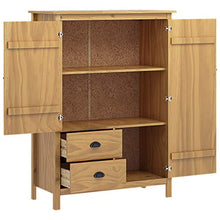 GOTOTOP Armadietto portaoggetti con 2 cassetti e 3 ripiani, per camera da letto, 99 x 45 x 137 cm, colore: Marrone miele