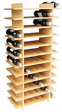 Expovinalia 72/B portabottiglie con 12 Ripiani, Legno, Rovere Chiaro, 123 x 56 x 28 cm