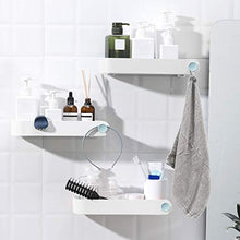 Termichy - Mensola per doccia autoadesiva, senza fori, da parete, per bagno e Washroom, impermeabile, rimovibile e non lascia tracce (bianco)