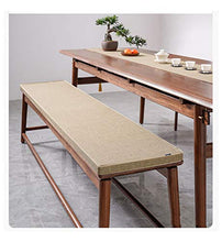 Cuscino per Panca Rettangolare, con Imbottitura Morbida per Chaise Dondolo,Cuscino Quadrato O Rettangolare da Esterno in Diverse Grandezze -Khaki 100×40×8cm(39×15×3.1in)