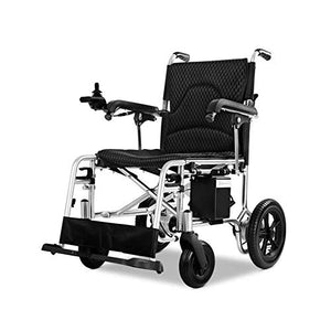 FTFTO Accessori per la casa Anziani Disabili Telaio in Lega di Alluminio Sedia a rotelle elettrica Pieghevole a 360 Gradi Joystick capacità di Peso 120 kg Larghezza Sedile 46 cm 26 Ah / 30 km