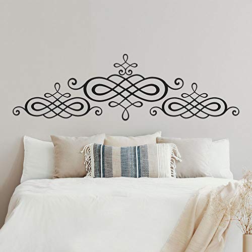 Adesivi per testiera del letto, T-MK352, 41 x 140 cm, colore: Nero