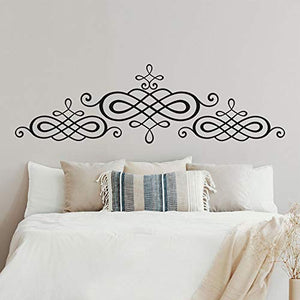 Adesivi per testiera del letto, T-MK352, 41 x 140 cm, colore: Nero