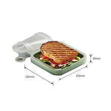 UTDKLPBXAQ Scatola per Pane tostato Portatile Riutilizzabile in Silicone per Sandwich per Picnic in Ufficio a casa