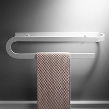 SHU XIN Nordic Black Space personalità in Alluminio Semplice Bianco Creativo portasciugamani portasciugamani da Bagno Hardware da Parete Rack