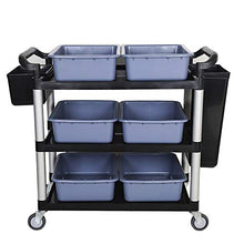 YIN YIN Carrello per ripiani Carrello portaoggetti, grande carrozza ristorante in plastica, grande e generoso ristorante multistrato grande carrello vino salone del salone di bellezza, 2 colori, 107X5