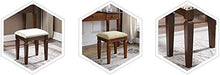 Sedia da Bar Sgabello Sedia Poggiapiedi Creative Gambe in Legno massello Retro Piazza Stool Dressing Sgabelli Barocco Piano Chair Trucco Sgabello Imbottito Sedia Panca QAF1016 (Color : Cherry Color)