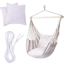 VSander Giardino Amaca Sedia Portatile di Viaggio Camping Home Hanging Hammock Altalena da Interni Esterni Amache Sedia con 2 Cuscini