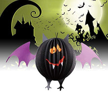 ARTFFEL Vola 2pcs Halloween Lanterne Creativo Hanging Delicato Modello di Grandi Dimensioni Bat Tatuaggi Lanterna Luce Scene Bonus for Ambientazione Esterna Partito .Compleanno